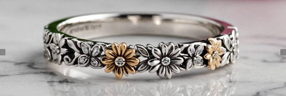 flower wedding band 1