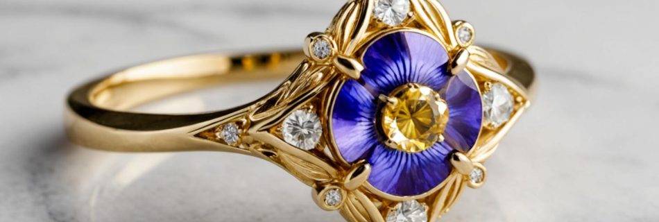 iris gold engagement ring 1