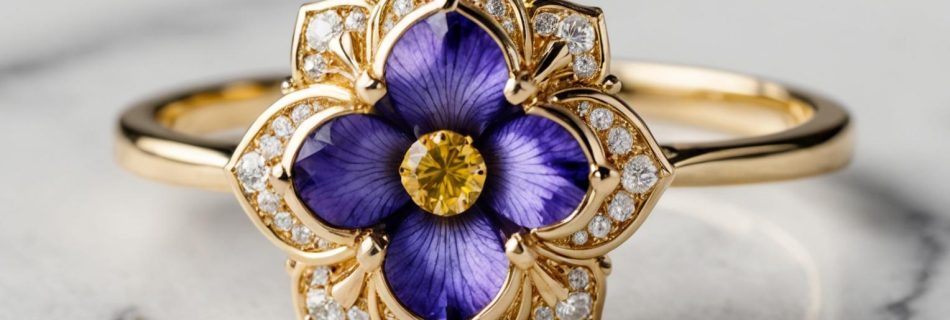 iris gold engagement ring 3