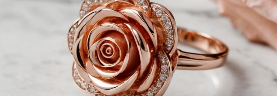 rose engagement ring rose gold 1