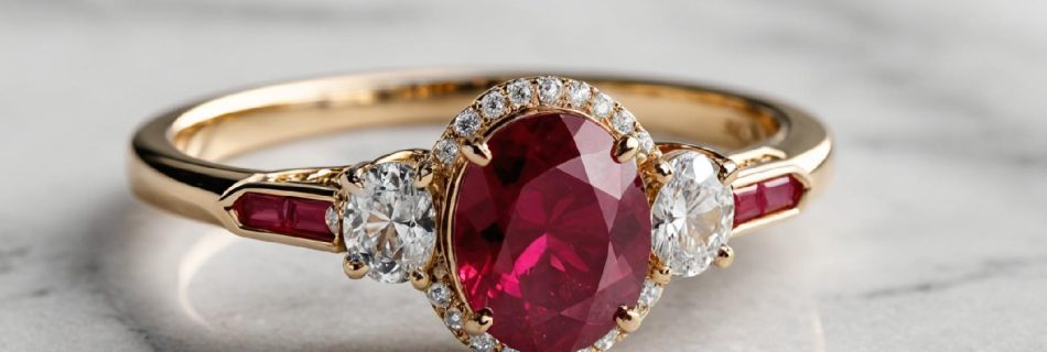 ruby engagement ring