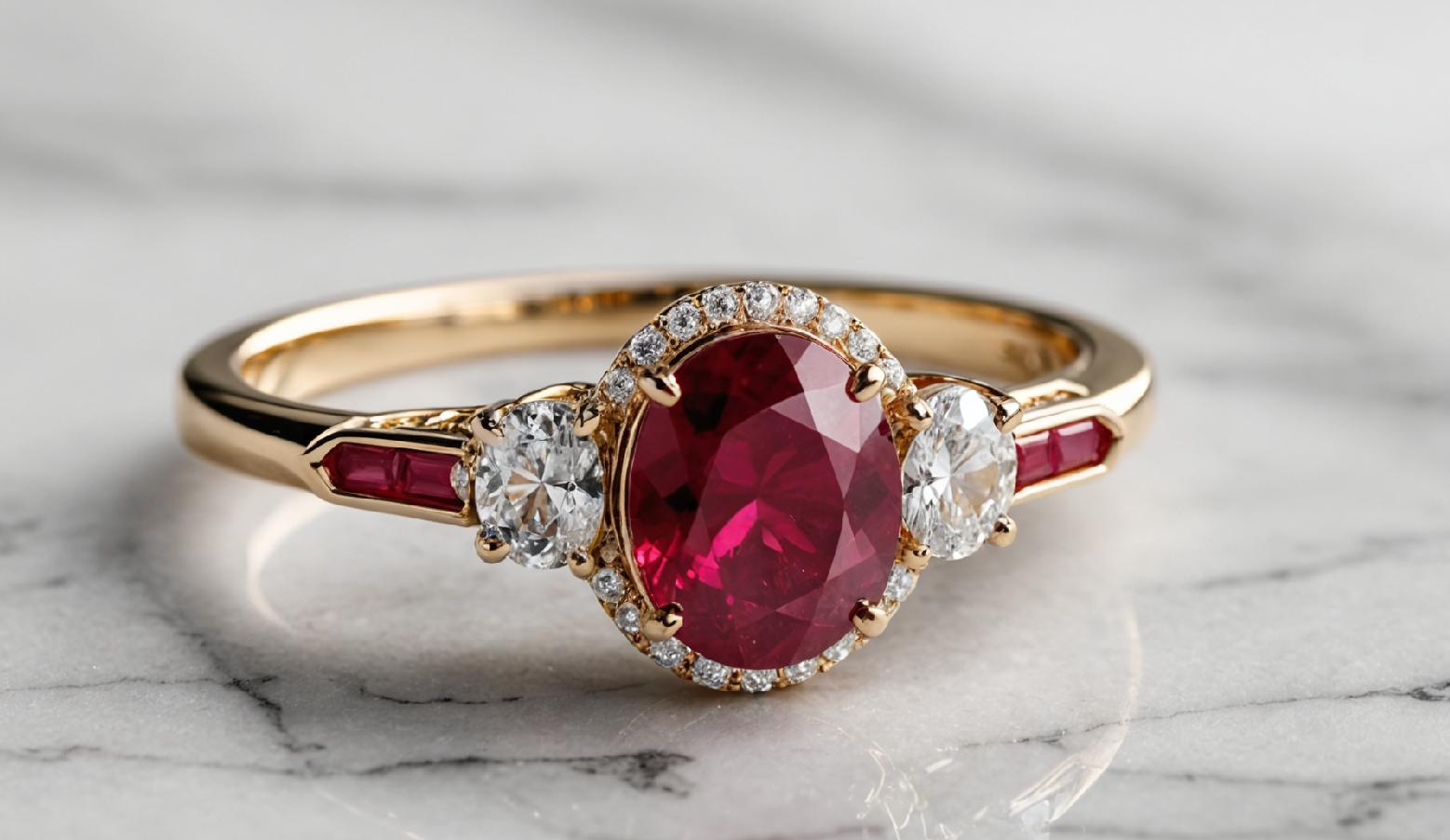 ruby engagement ring