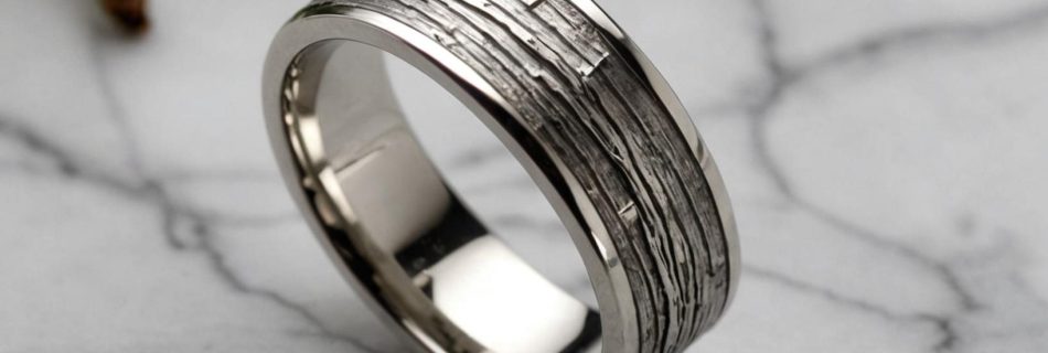 tree bark wedding band 3